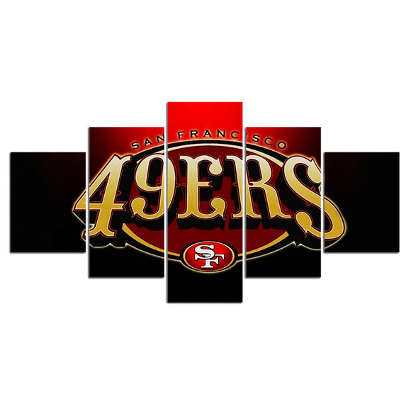 Up to 30% OFF San Francisco 49ers Wall Art Cool Logo Canvas Print
