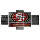 30% OFF San Francisco 49ers Wall Decor Wooden No 2 Canvas Print