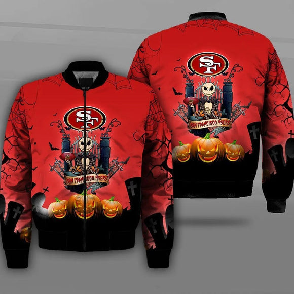 17% OFF Best Selling San Francisco 49ers Winter Jacket Jack Skellington 2