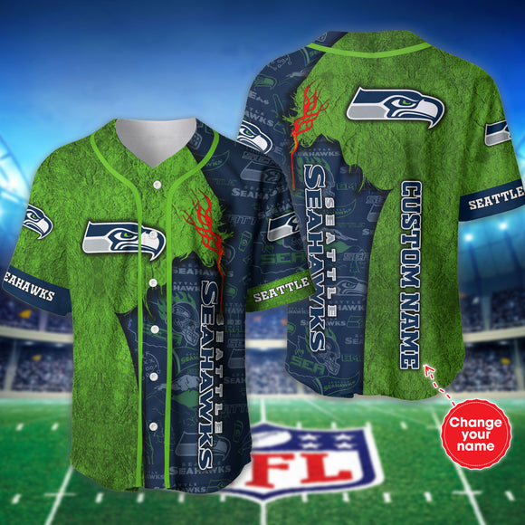 20% OFF Best Seattle Seahawks Baseball Jersey Shirt Custom Name