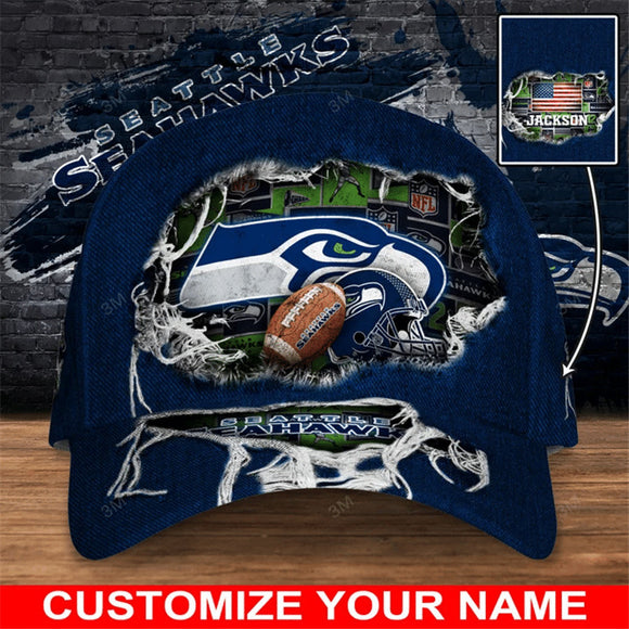 The Best Cheap Seattle Seahawks Caps Flag Custom Name