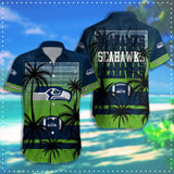 15% SALE OFF Seattle Seahawks Hawaiian Shirt Coconut Tree & Ball