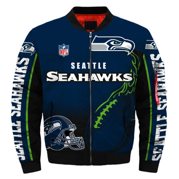 17% OFF Men’s Seattle Seahawks Jacket Helmet - Limitted Time Offer