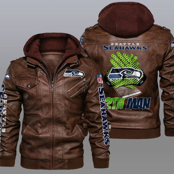 30% OFF New Design Seattle Seahawks Leather Jacket For True Fan