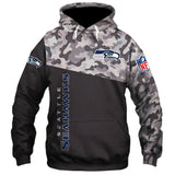 20% OFF Seattle Seahawks Military Hoodie 3D- Limited Time Sale