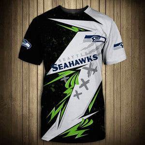 15% SALE OFF Best Black & White Seattle Seahawks T Shirt Mens