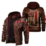 30% OFF Tampa Bay Buccaneers Faux Leather Jacket - Limited Time Offer