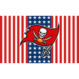 25% OFF Tampa Bay Buccaneers Flag 3x5 With Star and Stripes White & Red
