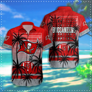 15% SALE OFF Tampa Bay Buccaneers Hawaiian Shirt Coconut Tree & Ball
