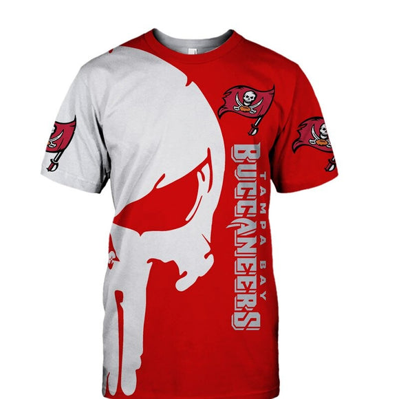 15% OFF Men's Tampa Bay Buccaneers T Shirt Punisher Skull