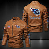 30% OFF Tennessee Titans Faux Leather Varsity Jacket - Hurry! Offer ends soon