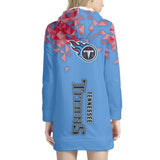 15% SALE OFF Women's Tennessee Titans Triangle Hoodie Dress