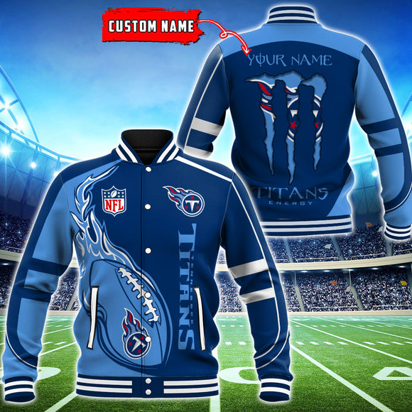 19% OFF Tennessee Titans Varsity Jackets Monster Energy Custom Name