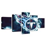 Up To 30% OFF Tennessee Titans Wall Art Lightning Canvas Print