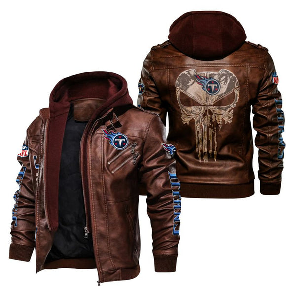 30% OFF Hot Sale Tennessee Titans Winter Jackets Punisher Skull On Back