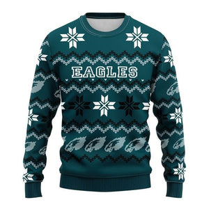 Vintage Philadelphia Eagles Sweatshirt Cute Snowflakes Footballfan365