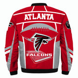 17% OFF Vintage Atlanta Falcons Jacket Rugby Ball For Sale