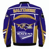 17% OFF Vintage Baltimore Ravens Jacket Rugby Ball For Sale