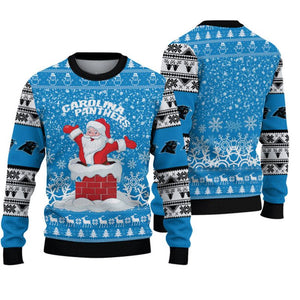 20% OFF Vintage Carolina Panthers Sweatshirt Cute Santa Claus