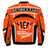 17% OFF Vintage Cincinnati Bengals Jacket Rugby Ball For Sale