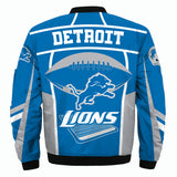 17% OFF Vintage Detroit Lions Jacket Rugby Ball For Sale