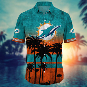 15% OFF Vintage Miami Dolphins Shirt Coconut Tree For Men