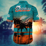 15% OFF Vintage Miami Dolphins Shirt Coconut Tree For Men