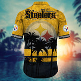 15% OFF Vintage Pittsburgh Steelers Shirt Coconut Tree For Men