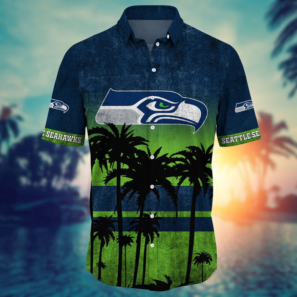 15% OFF Vintage Seattle Seahawks Shirt Coconut Tree For Men