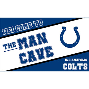 25% OFF Welcome To The Man Cave Indianapolis Colts Flag 3x5 Ft