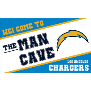 25% OFF Welcome To The Man Cave Los Angeles Chargers Flag 3x5 Ft