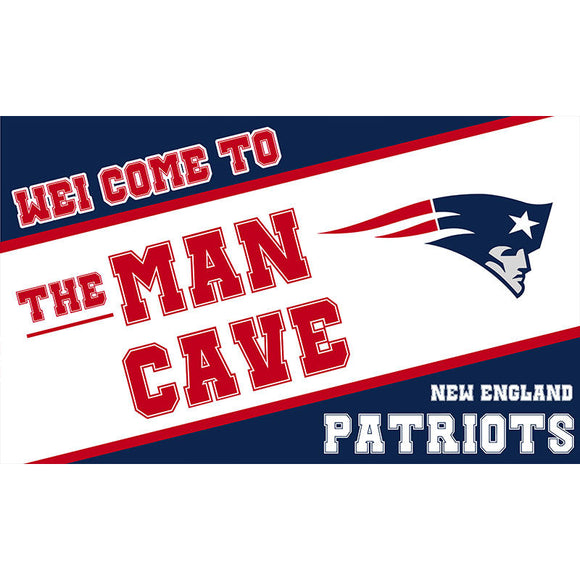 25% OFF Welcome To The Man Cave New England Patriots Flag 3x5 Ft
