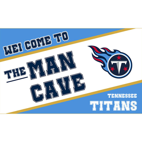 25% OFF Welcome To The Man Cave Tennessee Titans Flag 3x5 Ft