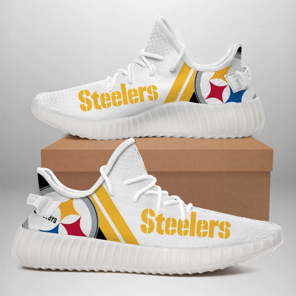 28% OFF Cheap White Pittsburgh Steelers Tennis Shoes
