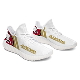 28% OFF Cheap White San Francisco 49ers Tennis Shoes