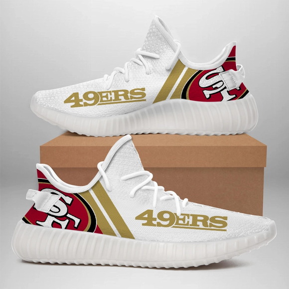 28% OFF Cheap White San Francisco 49ers Tennis Shoes