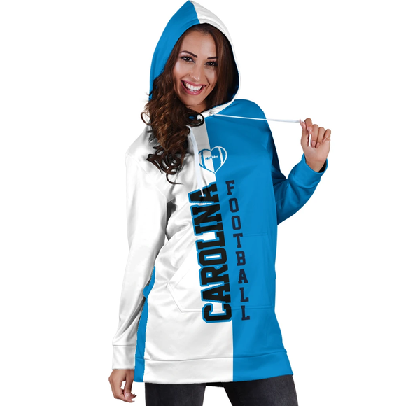 15% OFF Women's Carolina Panthers Hoodie Dress For Sale