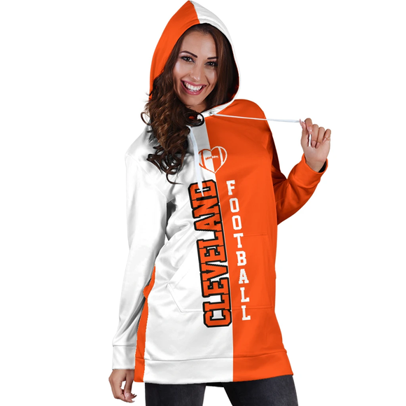 15% OFF Women's Cleveland Browns Hoodie Dress For Sale