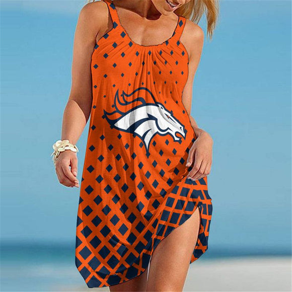 15% OFF Women's Denver Broncos Sleeveless Dress For Sale