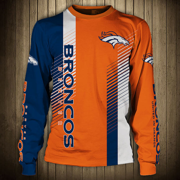 20% SALE OFF Women’s Denver Broncos Sweatshirt Stripe