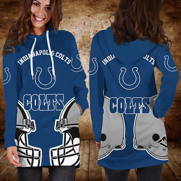 15% SALE OFF Women's Indianapolis Colts Hoodie Dress Helmet - Only Today