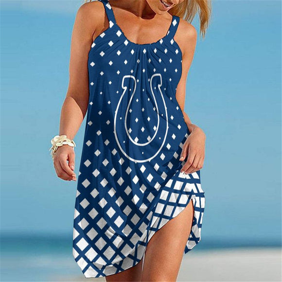 15% OFF Women's Indianapolis Colts Sleeveless Dress For Sale
