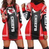 15% SALE OFF Women's Kansas City Chiefs Shine Hoodie Dress