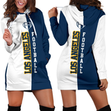 15% OFF Women's Los Angeles Chargers Hoodie Dress For Sale