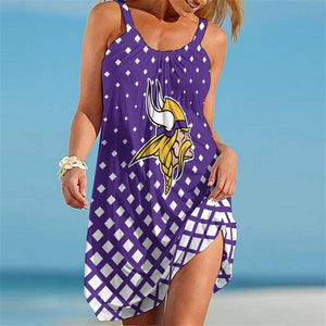 15% OFF Women's Minnesota Vikings Sleeveless Dress For Sale