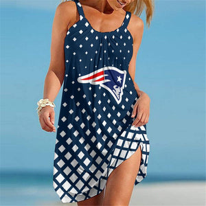 15% OFF Women's New England Patriots Sleeveless Dress For Sale