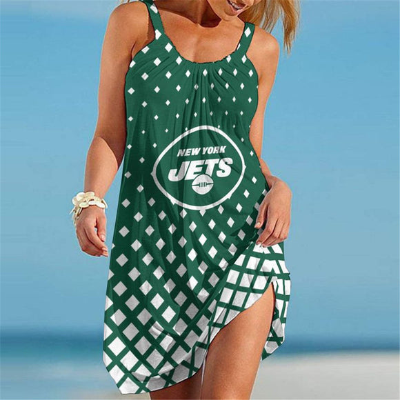 15% OFF Women's New York Jets Sleeveless Dress For Sale