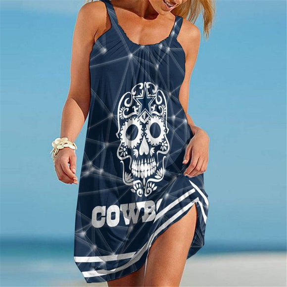 15% OFF Women's Sugar Skull Dallas Cowboys Dress Cheap