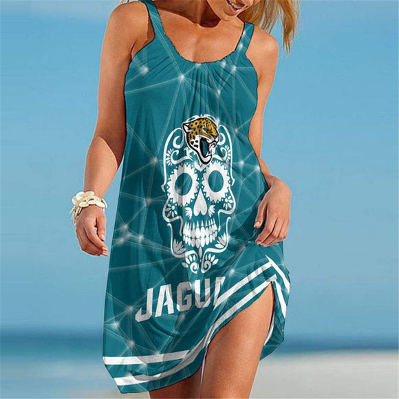 15% OFF Women's Sugar Skull Jacksonville Jaguars Dress Cheap