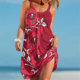15% OFF Best Women's Tampa Bay Buccaneers Floral Beach Dress